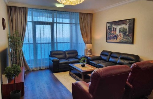 Rumailah Apartment | Ocean View Family friendly two bedroom apartment right opposite the Ajman Sea!