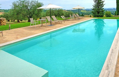 Sarteano Villa | Private Villa with WIFI, A/C, private pool, sauna, TV, panoramic view, close to Montepulciano