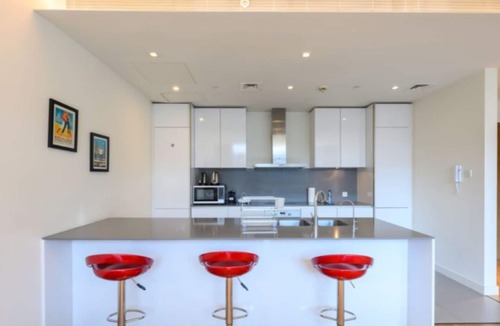 Al Wasl Apartment | Radiant 1 BR in City Walk with Burj Khalifa View
