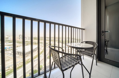 Dubai Production City Apartment | Refined 2BR w/Assistant’s Room at Mesk 1 Midtown Dubai Production City by Deluxe Holiday Homes
