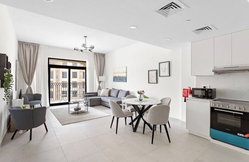 Umm Suqeim 3 Apartment | Serene 1BR APT with Gym, Pool & Kid's playground