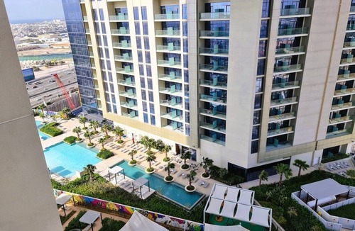 Al Safa Apartment | Skyline Serenity in Maison Aykon City Dubai