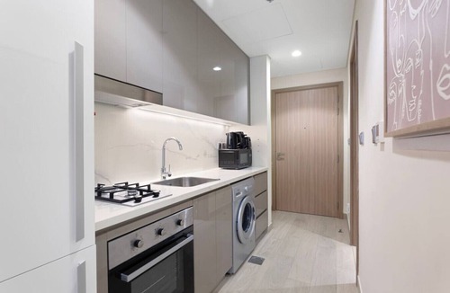 Nad Al Sheba Apartment | Sleek Studio Apartment in Azizi Riviera- Suiteable