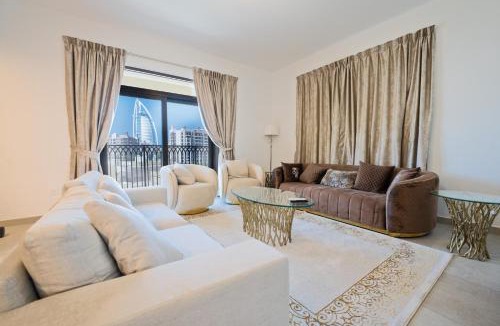 Umm Suqeim 3 Apartment | Spectacular 2BR Apartment Full BurjAlArab View