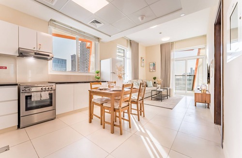 Jadaf Apartment | Steps from Retail Stores and Sports Facilities 1BR, Binghatti Gateway, Al Jaddaf