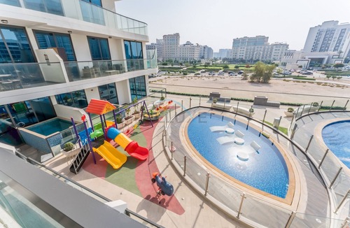 Al Barsha Apartment | Studio Overlooking Community and Pool, Near Dubai Butterfly Garden