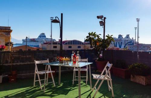 Historical Center Apartment | Studio with sea view furnished terrace and wifi at Napoli 3 km away from the beach