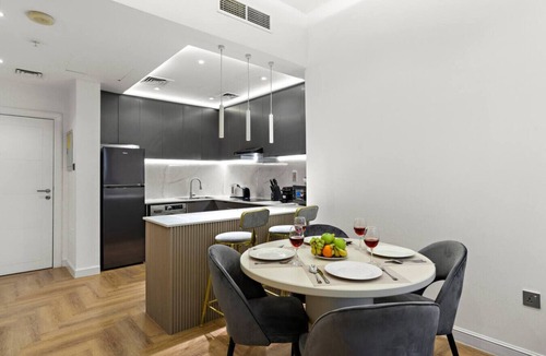 Dubai Media City Apartment | Stylish 1BR with Balcony | Near Marina Mall, Pool & Free Parking