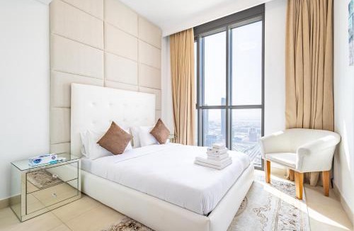 Za'abeel 2 Apartment | Superhost- Elegant Downtown 3BR , Burj Khalifa View