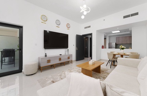 Al Barsha Apartment | Tranquil Escape w/Balcony & High-End Facilities