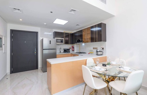 Dubai Apartment | Vibrant Al Furjan Unit Sleeps 4 with Pool and Gym