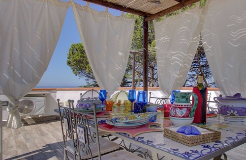 Lacco Ameno Apartment | VILLA AMAZING SUNSET TERRACE sea view, park,aircnd