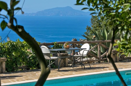 Schiazzano Villa | Villa Amiela with Private Pool, Sea View, Garden, Terrace and Parking