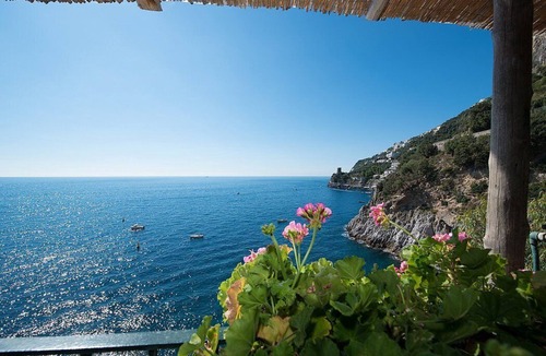 Furore Villa | Villa Babila: A charming two-story villa set into the cliff, sheer above the sea and with direct access to the sea, with Free WI-FI.