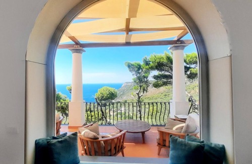 Anacapri Villa | Villa Emma sunset view pool, vegetable garden and it's like being in a fairytail