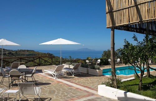 Schiazzano Villa | Villa Amiela with Private Pool, Sea View, Garden, Terrace and Parking