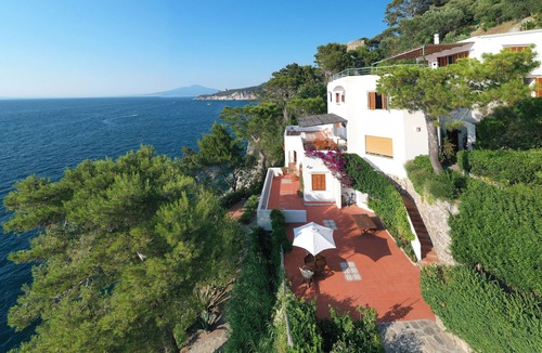 Massa Lubrense Villa | Villa with sea water swimming pool and direct access to the sea