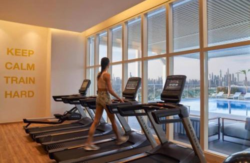 Jumeirah Village Triangle Apartment | Vogue One Bedroom Apartment at Novotel Jumeirah Village Triangle, 16th Floor Skyline View and Balcony, Pool and Gym Access Included