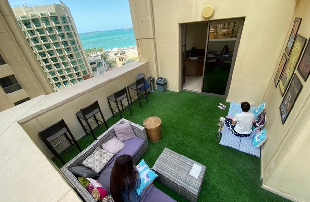 Dubai Sea & Marina view - "Chic waterside area with yachts"