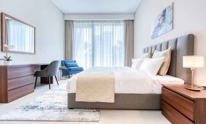 Business Bay Apartment | 1BR Trendy Business Bay Apartment Close to Dubai Mall