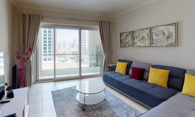 Dubai Marina Apartment | 807 Marina Heights · Warm and Spacious One Bedroom in the Marina