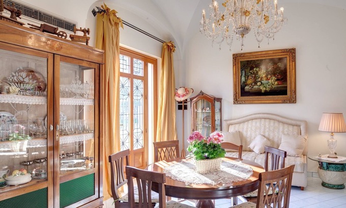 Sant'Agata sui Due Golfi Apartment | Apartment Sky - Sorrento coast, with sea view, pool, garden, parking, Wi-Fi
