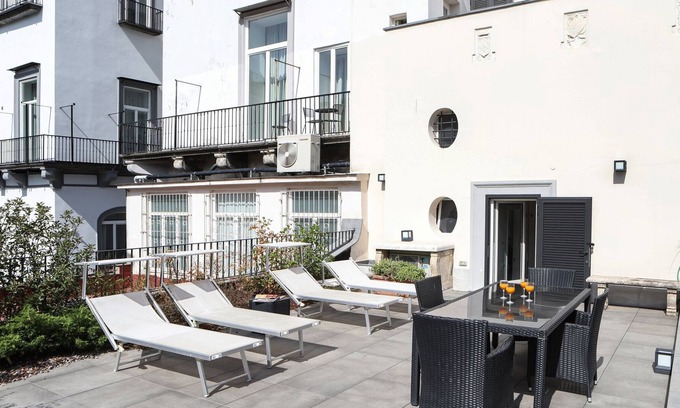 Historical Center Apartment | Apartment with Terrace at Palazzo Firrao by Wonderful Italy
