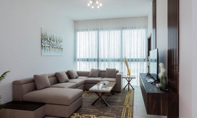Al Barsha 1 Apartment | Baytik - Contemporary 1BR Apartment Al Barsha
