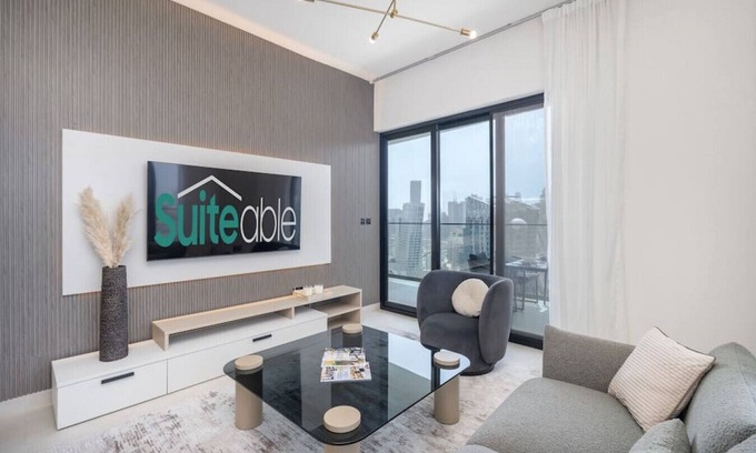 Business Bay Apartment | Canal front apartment with Burj Khalifa view