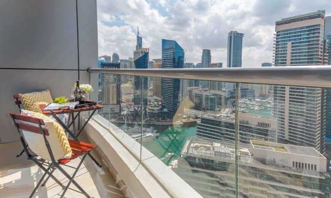 Dubai Marina Apartment | Elegant 1BR w/ Serene Dubai Marina Views!