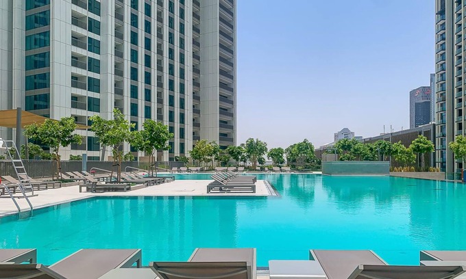 Trade Center Apartment | Immaculate 2BR w/Burj Khalifa Views in Downtown!