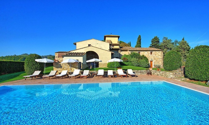 San Casciano in Val di Pesa Apartment | Nice apartment with pool, WIFI, TV, pets allowed and panoramic view, close to Greve In Chianti