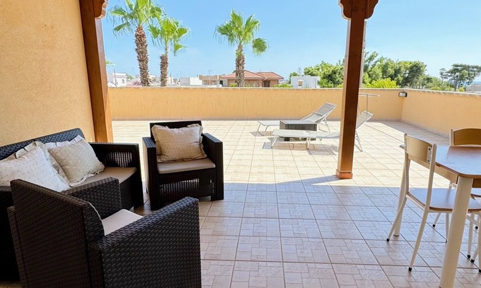 Torre Ovo Apartment | Private Terrace, Salento, by the Sea