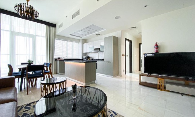 Business Bay Apartment | Spectacular 2BR- Burj Khalifa View-Business Bay