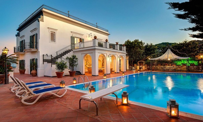 Sant'Agnello Villa | Stunning private villa with WIFI, private pool, A/C, TV, patio and panoramic view, close to Sorr.