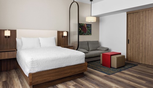 Studio Suite, 1 Queen Bed, Accessible, Kitchen (Roll-In Shower)